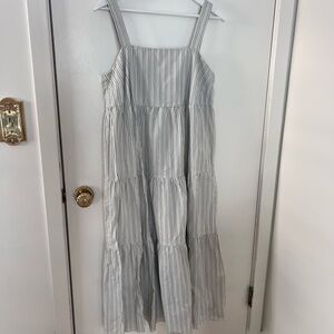 Talbots Striped Sleeveless Maxi Dress